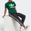 Adidas Originals Letter Logo Printed Round Neck Pullover Short Sleeve T-Shirt Women Tops Dark-Green IB7424