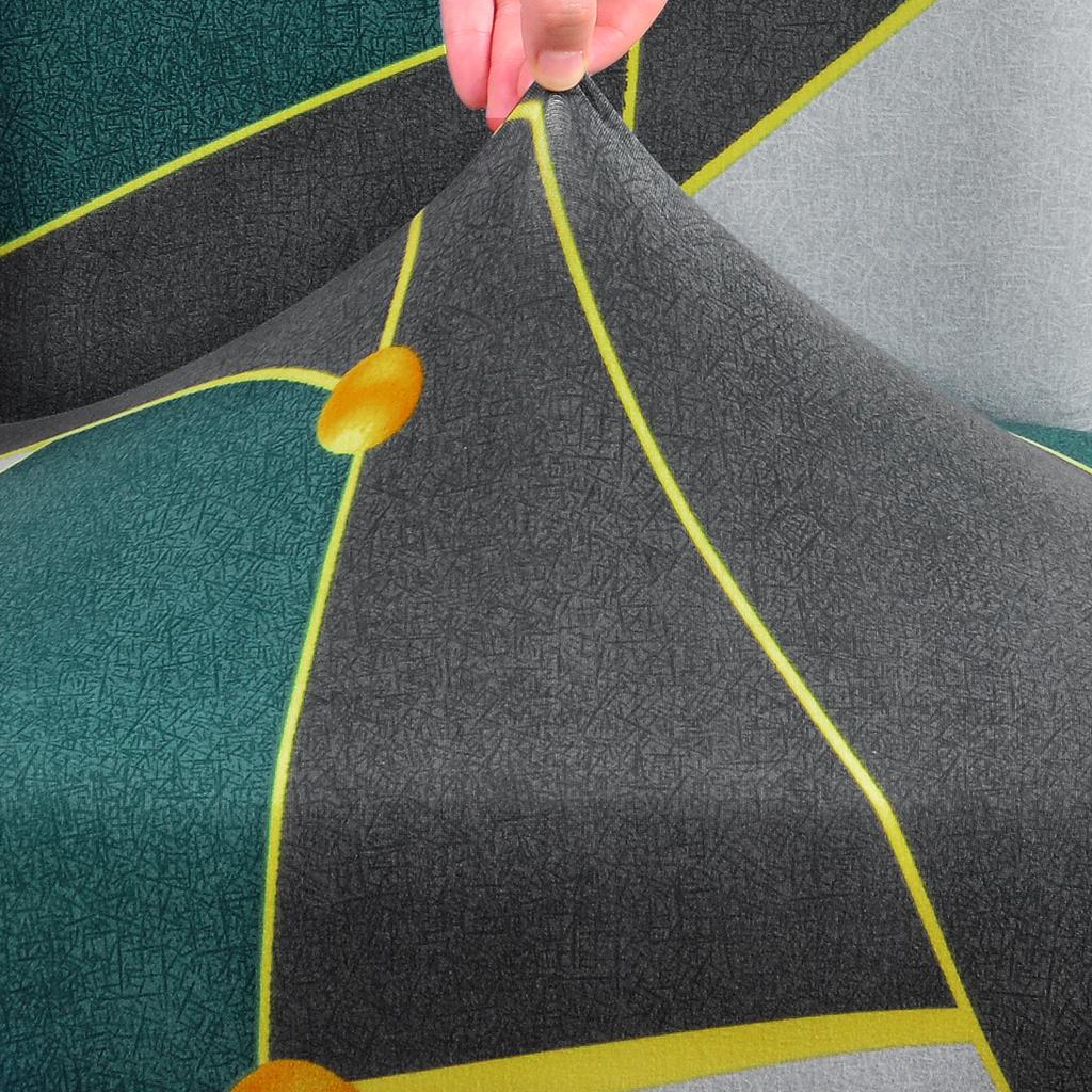 Capa de Sofá Estampada Geométrica Colorida Capas Elásticas Antisujeira Capa para Sofá Capa para Móveis de Sofá Toalha Envolvimento Total