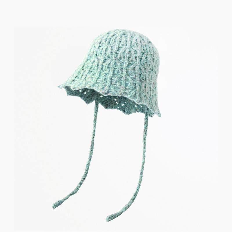 Hat Female Warm Fashion Couple Solid Color Thickened Wool Hat Bag Head Ear Protector Flanged Pullover Hat Male