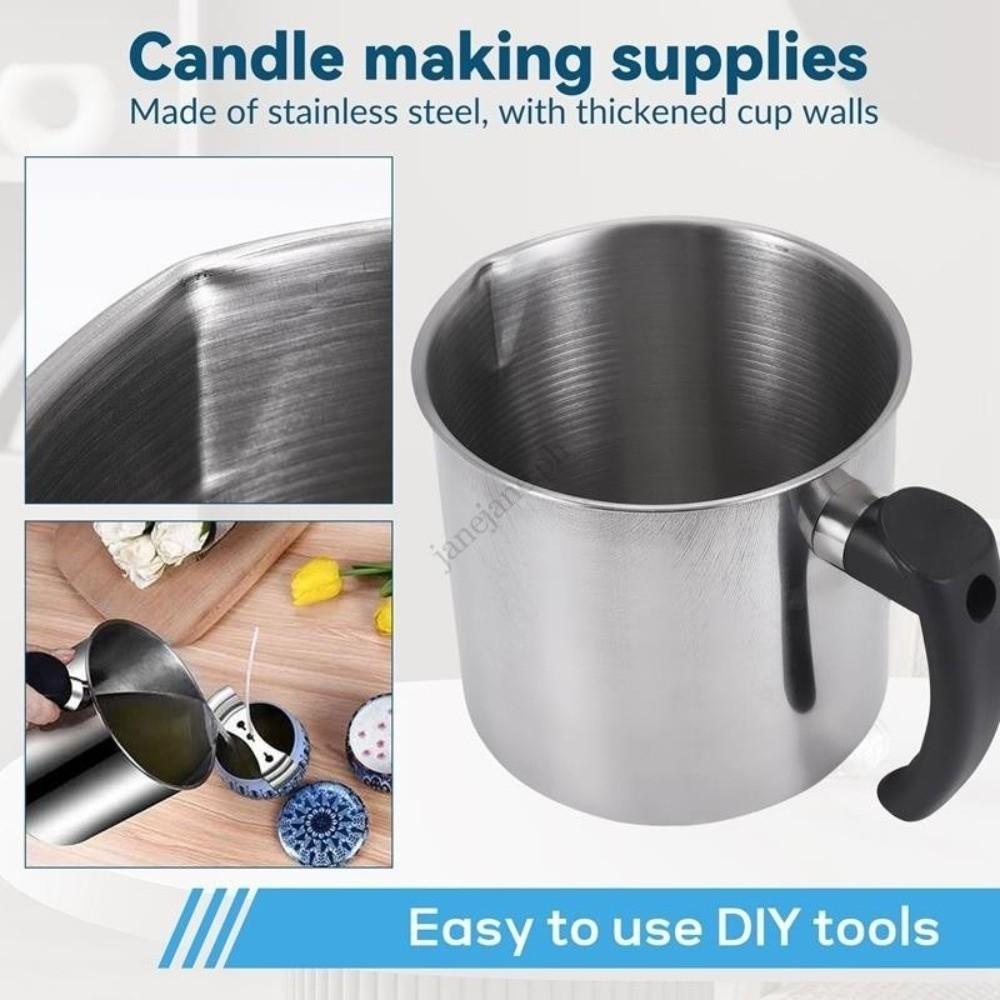 44 Oz Capacity Double Boiler Wax Melting Pot Candle Making Pitcher  Wax Melting