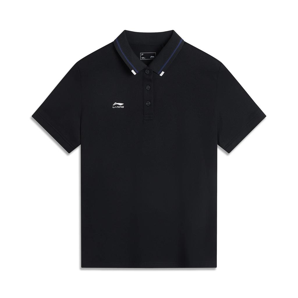 Li Ning Group Purchase Series Color Block Soft Breathable Versatile Short Sleeve Polo Shirt Women Tops APLV060-2