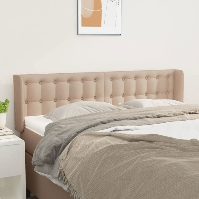 Maison Exclusive - Tête de lit avec oreilles Cappuccino 147x16x78/88 cm Similicuir