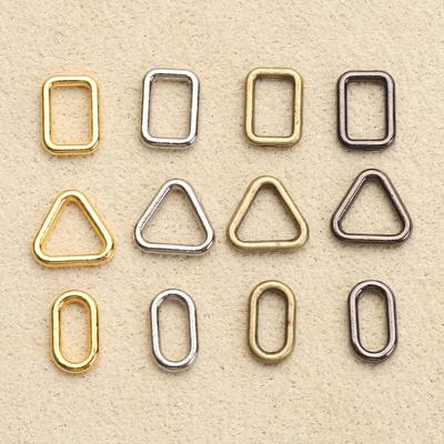 20pcs 4 Colors Tri-glide Mini Ultra-small Bag Buckle Luggage Hardware Square/Triangle Buttons Diy Dolls Bag