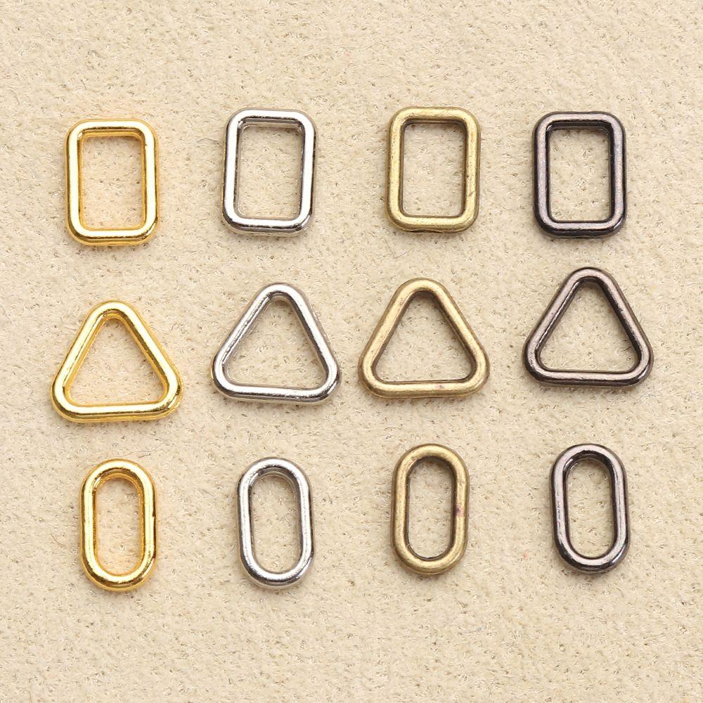 20pcs 4 Colors Tri-glide Mini Ultra-small Bag Buckle Luggage Hardware Square/Triangle Buttons Diy Dolls Bag
