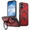 For iPhone 17 Case Compatible with MagSafe Military Protection PC+TPU Kickstand Phone Cover