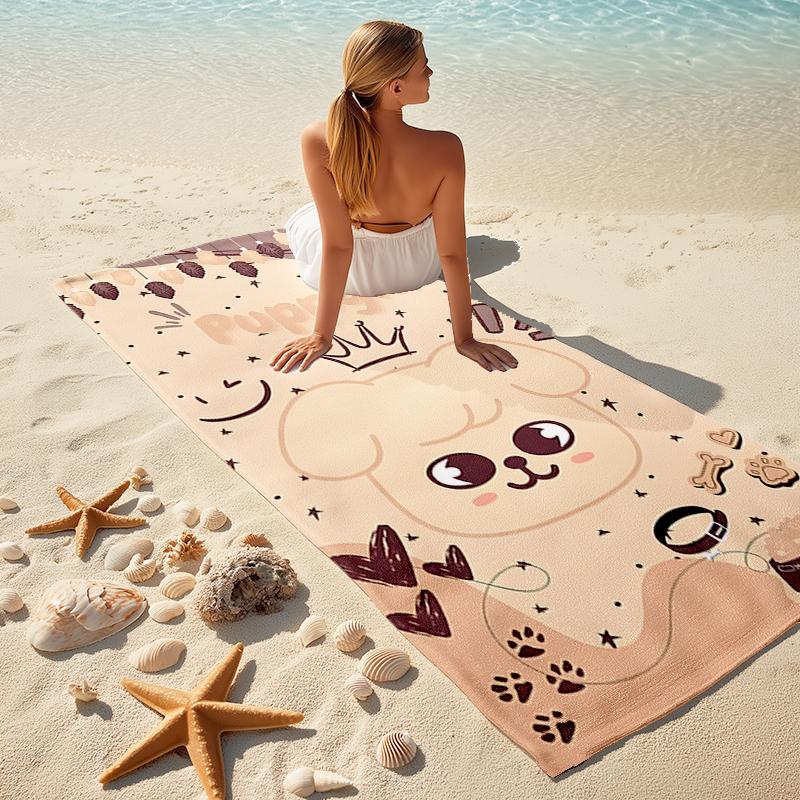 1pc Kpop Team8 Beach Towel, Comfortable and Thick, and Swimming/Bath/Picnic/Camping Towel, Suitable for Seaside Beaches