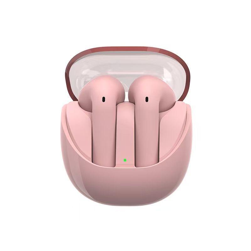 High-Quality Transparent Bluetooth 5.3 Aviation Earbuds with 8-Hour Battery for Sports & Gaming, New White.