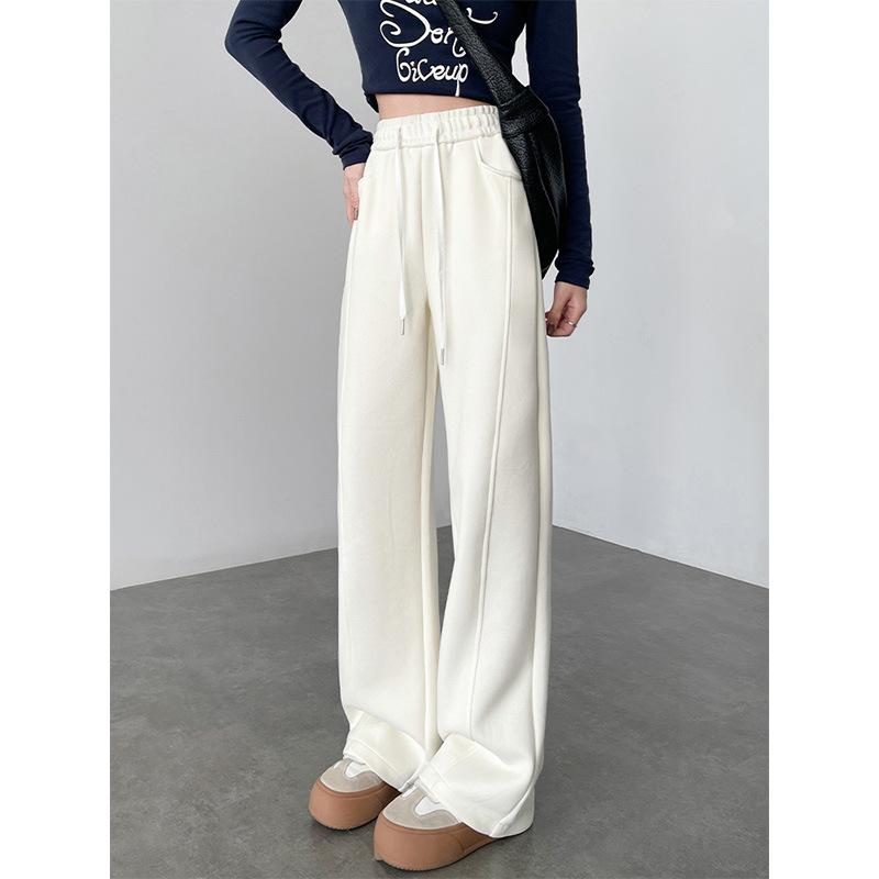 

Серые брюки широкие женские весна и осень новые свободные и драпирующиеся брюки-бананы повседневные узкие тонкие спортивные штаны 2XL