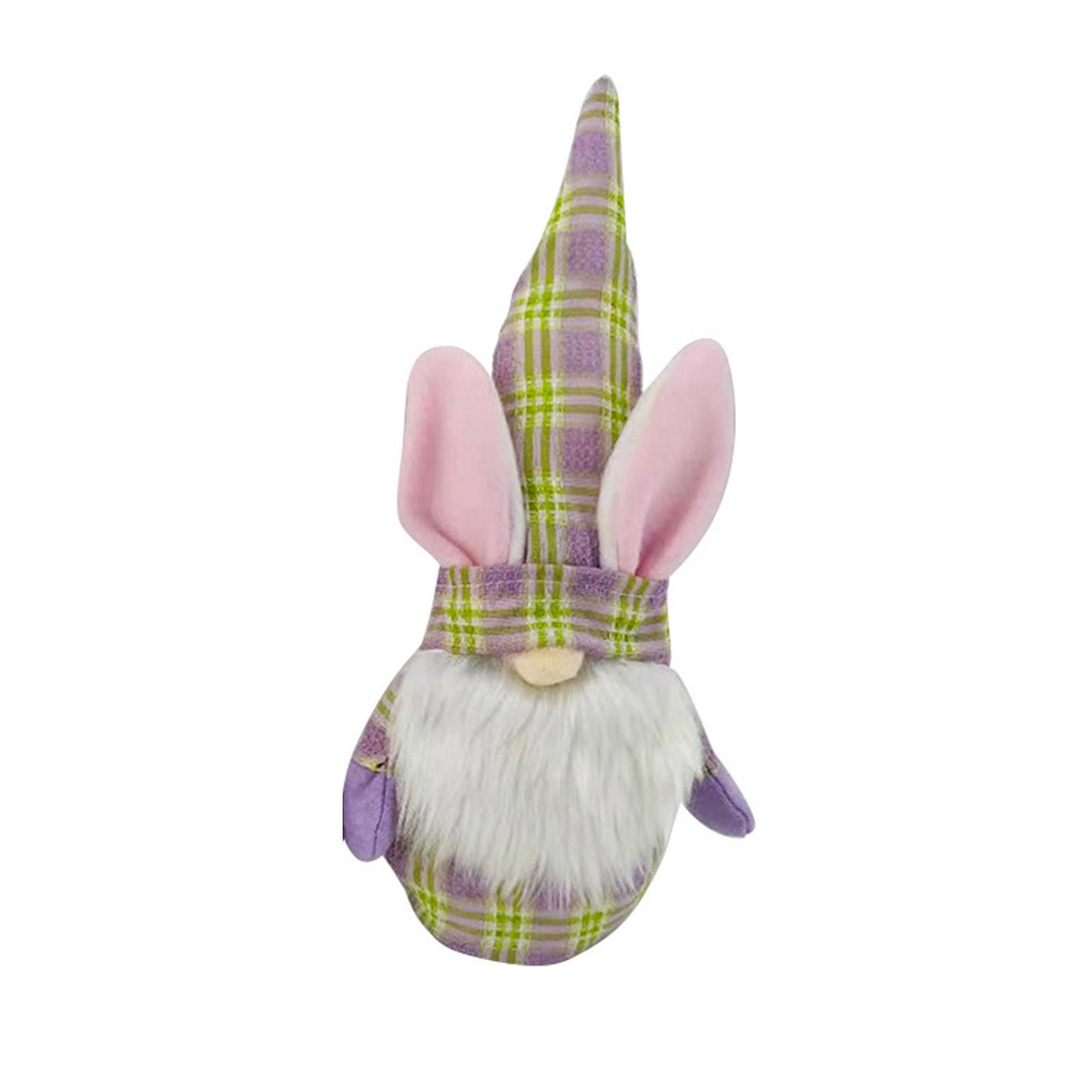 

1PC Easter Bunny Gnomes Spring Gift Room Plush Faceless Doll Decorations Present