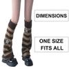 Women Japanese Style Kawaii Leg Warmers Wool Ball Knit Long Leg Warmers Loose High Socks