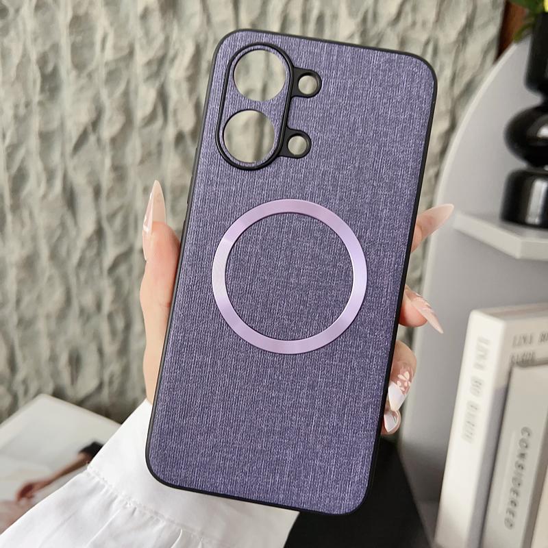 For Xiaomi Redmi Turbo 5 Turbo5 Max Case Magnetic TPU +PC Anti-slip Ultra Thin Woven Textile Cloth Pattern Cover