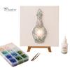 Sea Glass Art Project DIY Mosaic Kit, Fantasy Circular Door Tile Craft Indoor Crafting Projects Kit for Adults Beginners, Handmade Gift Desktop