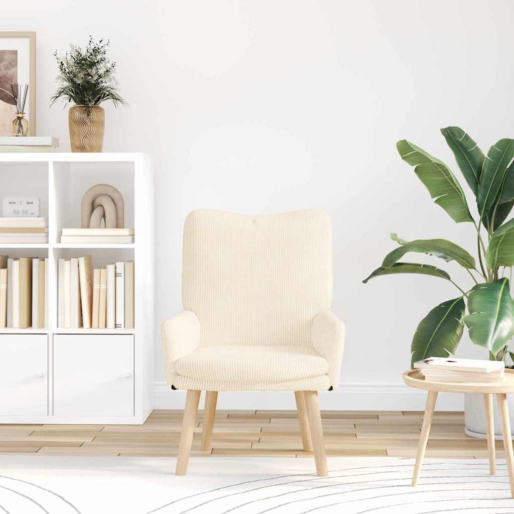 Armchair Cream 63 x 67 x 94 cm Fabric