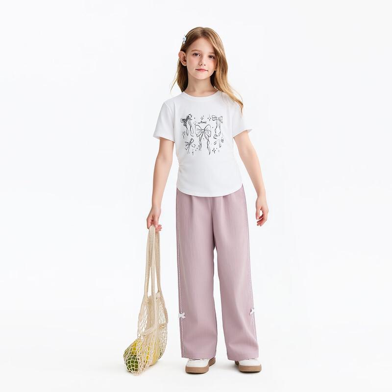 Annil Girls  Summer Woven Casual Pants 120