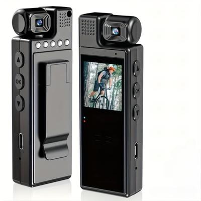 Smart Recorder - 1080P High Definition Body Camera, Rotatable Lens, Handheld Pocket Camera, Gift (SD Card Not Included)