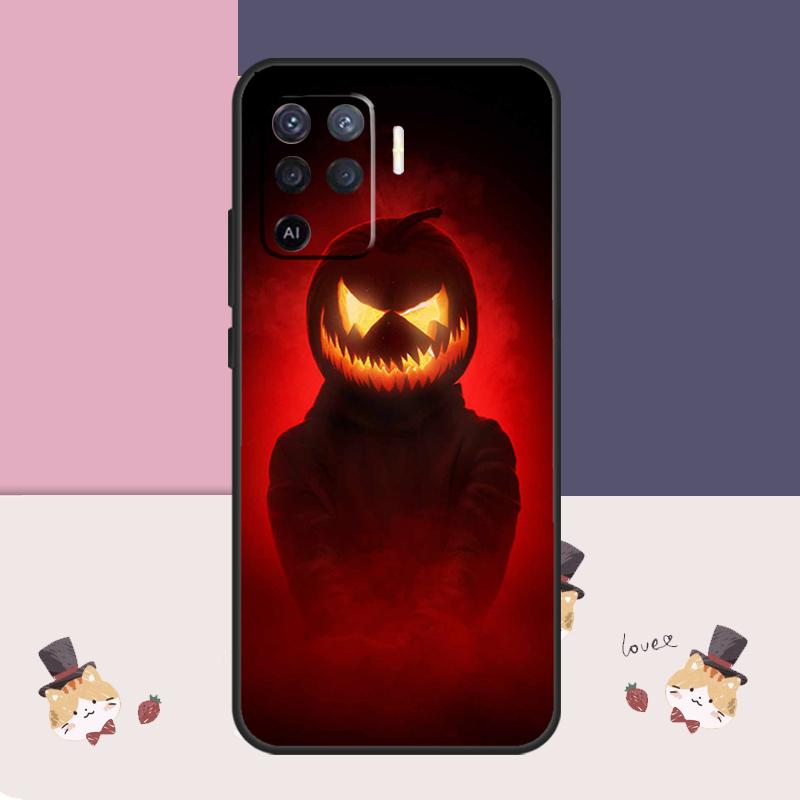 Halloween Pumpkin Ghost Mummy Case For Oppo A94 A74 A54 A18 A38 A58 A78 A98 A80 A60 A40 A96 A76 A16 A15 A17 A57 A77 A5 Pro
