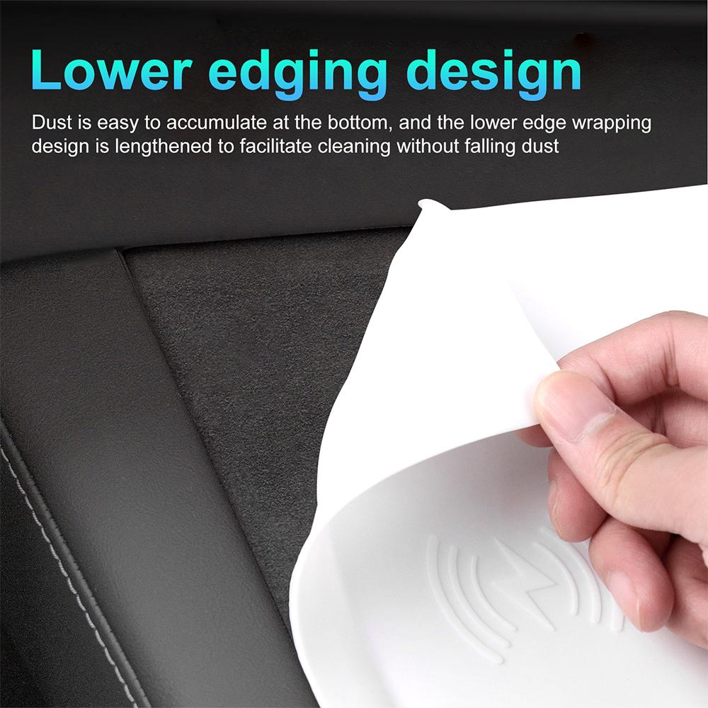 for Tesla Model 3 Highland 2025 Model Y Juniper 2025-up Silicone Wireless Charging Pad Non-Slip Mat Dust-Proof Car Accessories