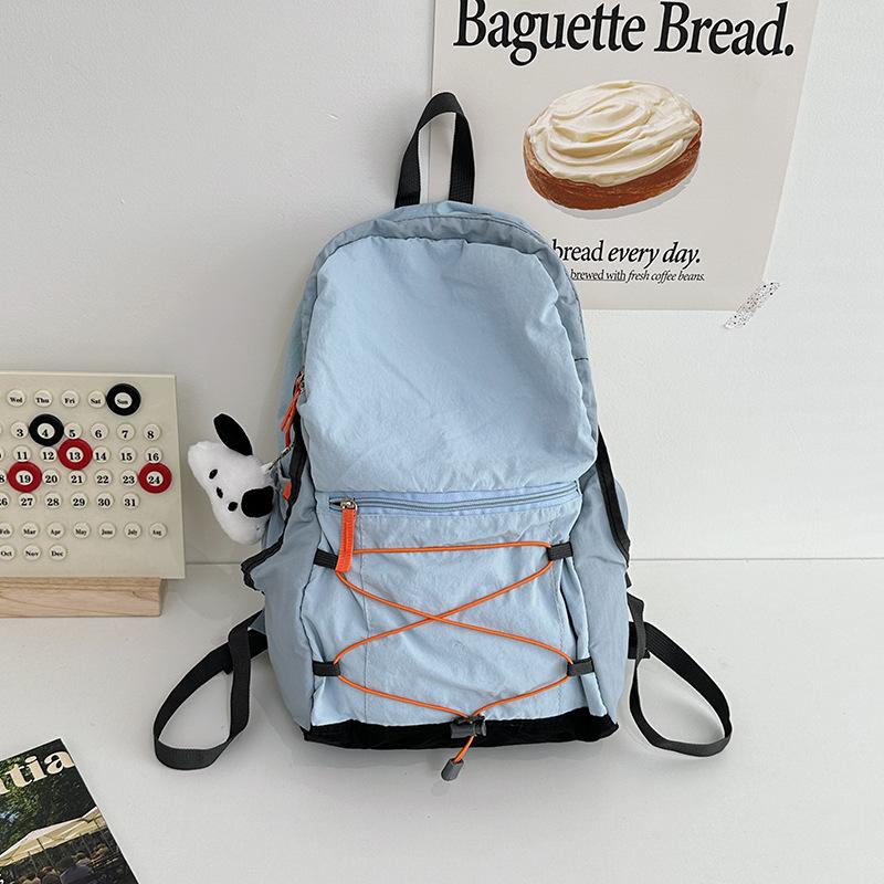 Rucksack für Damen Leichtgewicht Kontrastfarbe Bergsteigerrucksack Wandern und Radfahren Große Kapazität Schultasche