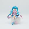 NEW 14CM  Hatsune Miku Desktop Cute Action Figure Neko T-Shirt Ver. Anime Figurine Kawaii Girl Model Toy Gift