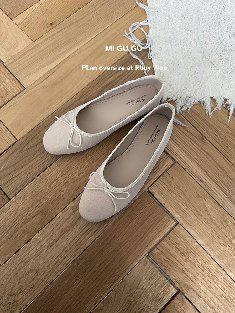 Fashion 2025 Spring Summer Brand Women Flat Shoes Fashion Round Toe Shallow Slip On Ballerinas Shoes Soft Flat Heel Dress Ballet Shoe