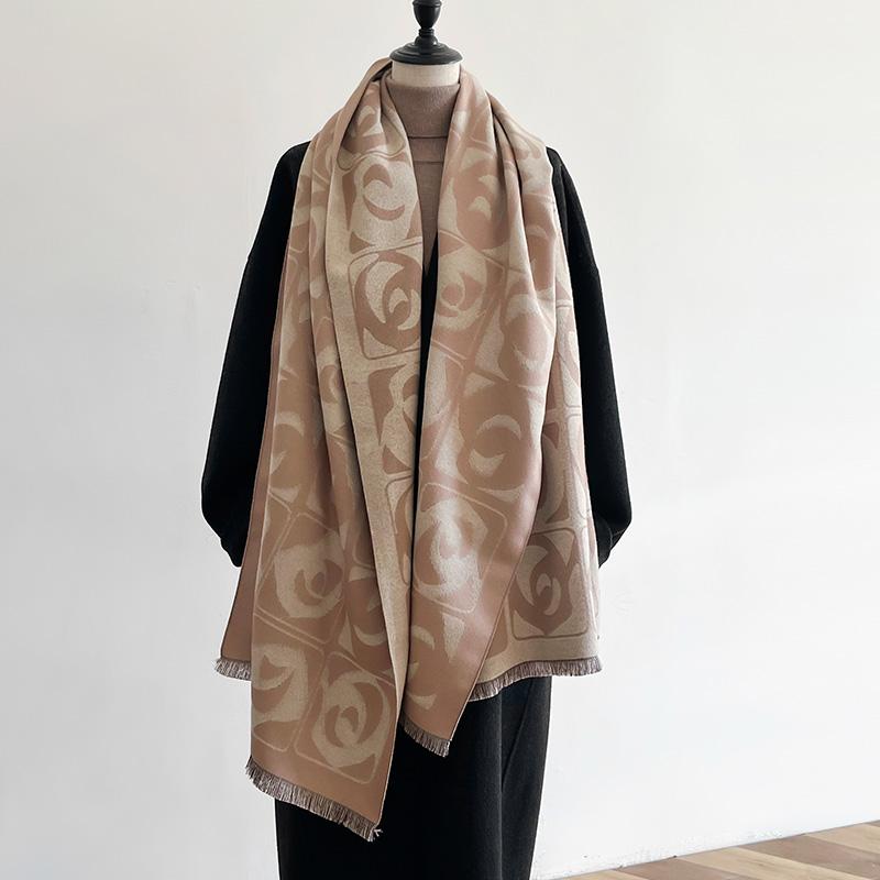 Zimní dámská šála Luxusní design Oboustranná kašmírová šála Feel Warm Scarf Shawl