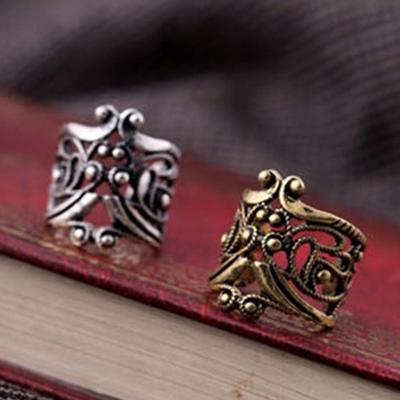 Punk Unisex Vintage Hollow Out U Style Cuff Wrap Ear Clip Bones Clamp Earring