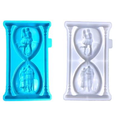 Heart Shaped Hourglass Mould Silicone Casting Mold for DIY Jewelry Making Crystal Droplet Decorations Making Tools