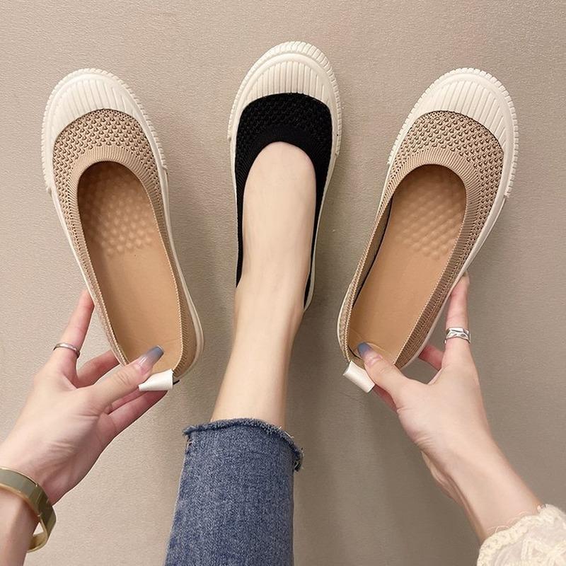 Women's Slip-on Shoes Summer 2022 Casual Walking Footwear Breathable Mesh Flats Shoes