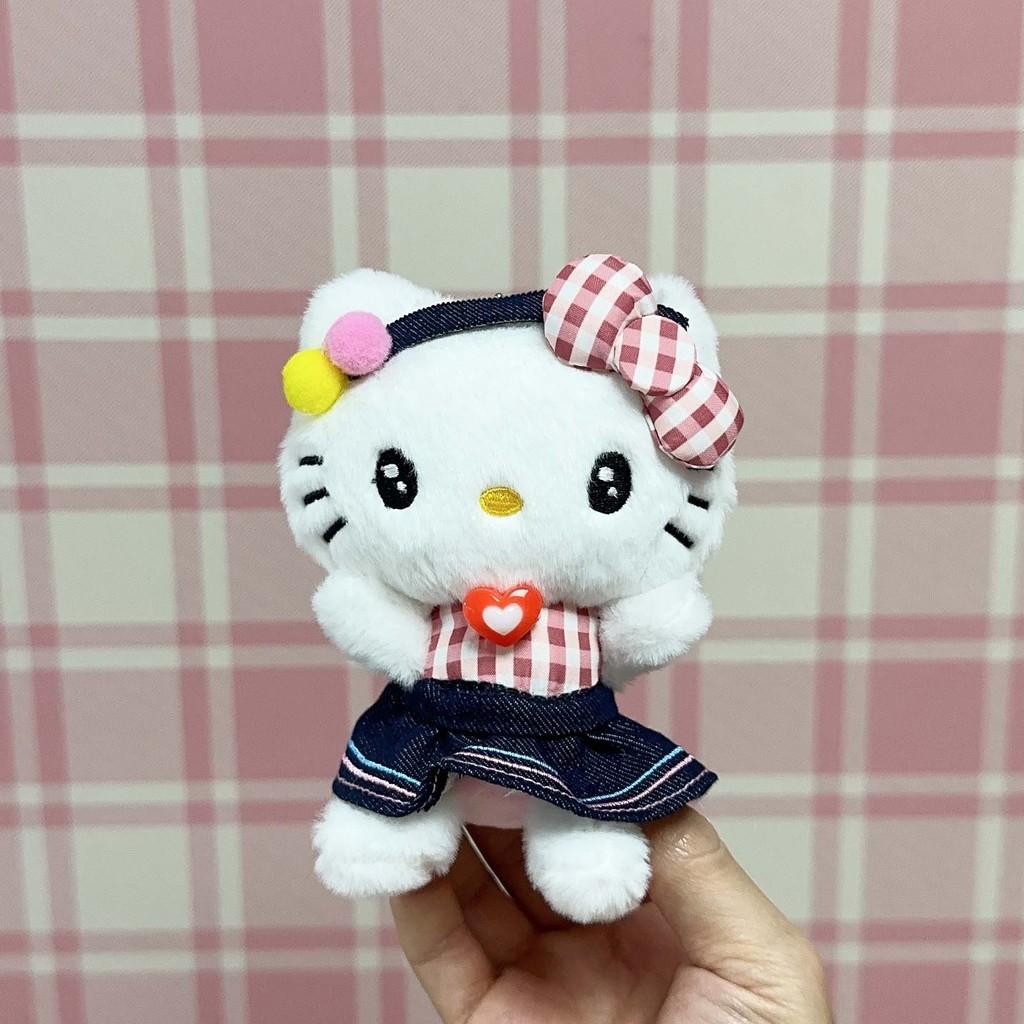 Plush Toy With Denim Pattern And Cartoon Design For Kids Gift