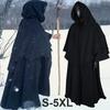 Middle Ages Hooded Robe Cloak Wizard Role Playing Costume For Event Halloween
