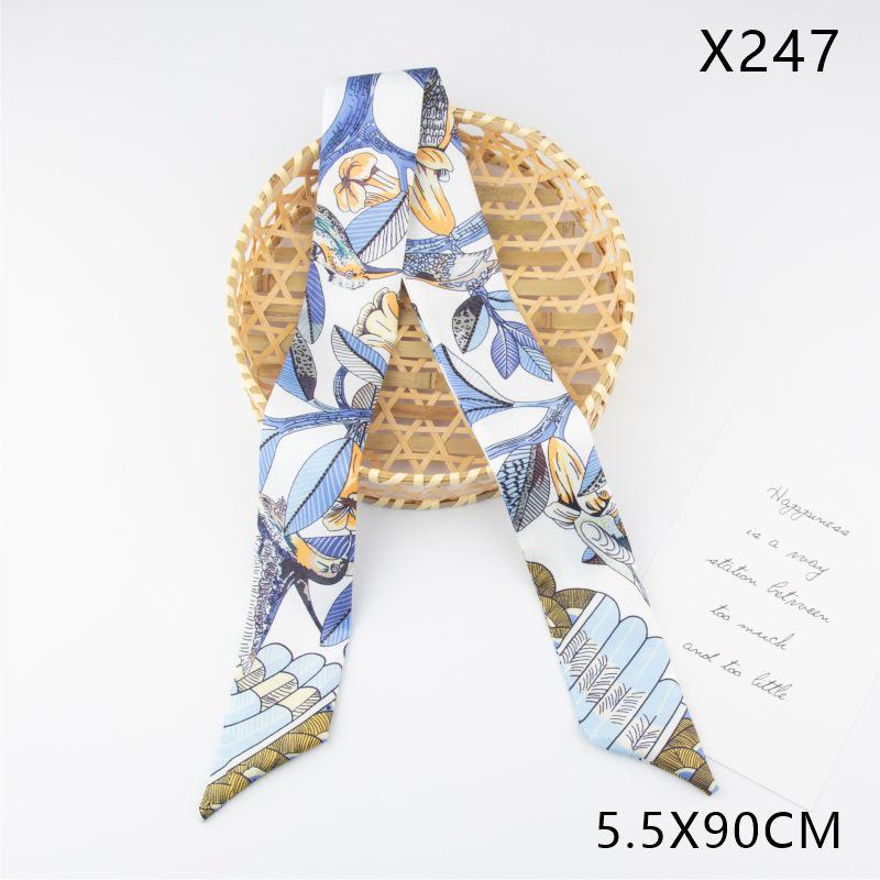 Versatile Vintage Silk Scarf: Hair Tie, Headband, Bag Accessory