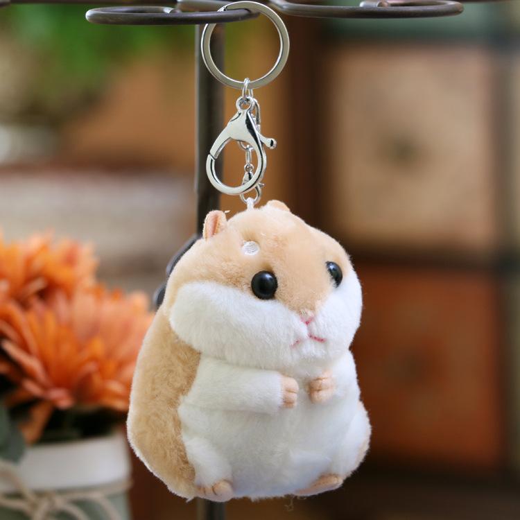 Year Of The Rat Mascot Little Mouse Pendant Cute Soft Cute Little Hamster Keychain Bag Plush Doll Doll