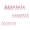 DIY nude solid color wearing nail short almond nail aurora nude nail art Europe and the United States pure desire simple nail piece