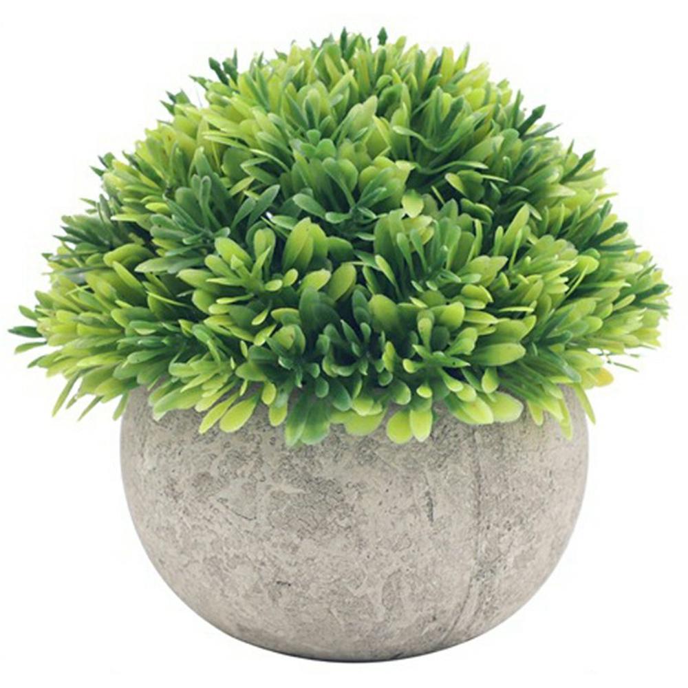 Simulation Plastic Potted Plant Artificial Grass Desktop Decoration for Living Room