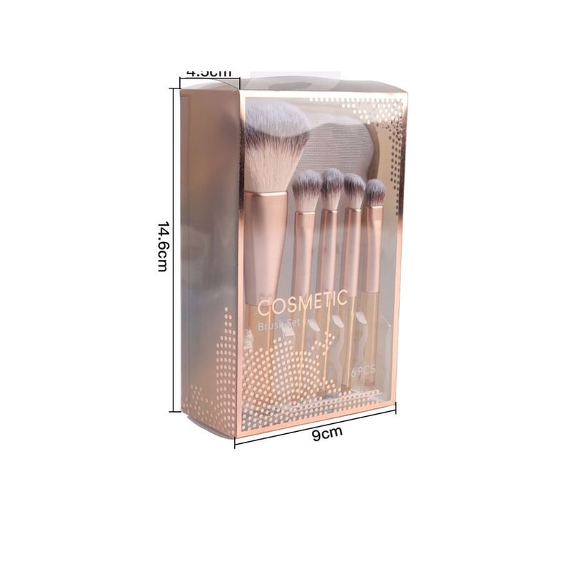 ZOREYA - Set of 5: Portable Makeup Brush with Mesh Case