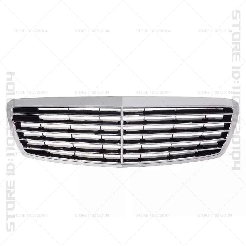 For 2003-2006 W211 Mercedes Benz E320 E350 E500 E55 AMG Front Upper Grille Racing Grills Mesh Grid Base Radiator 2118800583