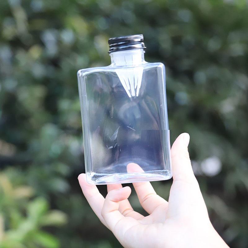 2/5Pcs Storage Bottles & Jars Flower Tea Beverage Bottle Plastic Milk Tea Bottle Flower Juice With Filter Cold Brewing Tea Bottl