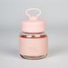Rosa Borosilikatglas Wasserbecher mit Handyhalter, 50er-Pack
