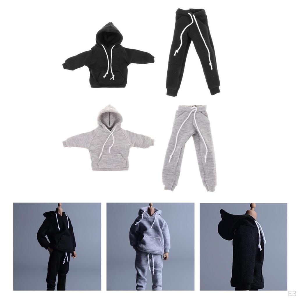 1/12 Male Doll Clothing Jogging Suit Set for 6 Inch Action Figures