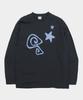 SOMEPLACE MAN Multi Basic Applique Graphic Long Sleeve Oversized Long-Sleeve T-Shirt_3 Colors