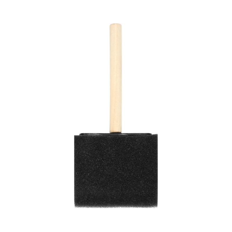 Sponge Brushes Set For Painting And Crafting With Foam Heads And Ergonomic Wood Grips for Various Painting Coloring Task