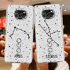 Transparant Hoesje met Twaalf Sterrenbeelden Voor Xiaomi Mi Poco X3 NFC M3 Pro F3 F1 11 Lite 12 Redmi Note 10 9S 8 7 9 Zachte Telefoonhoes