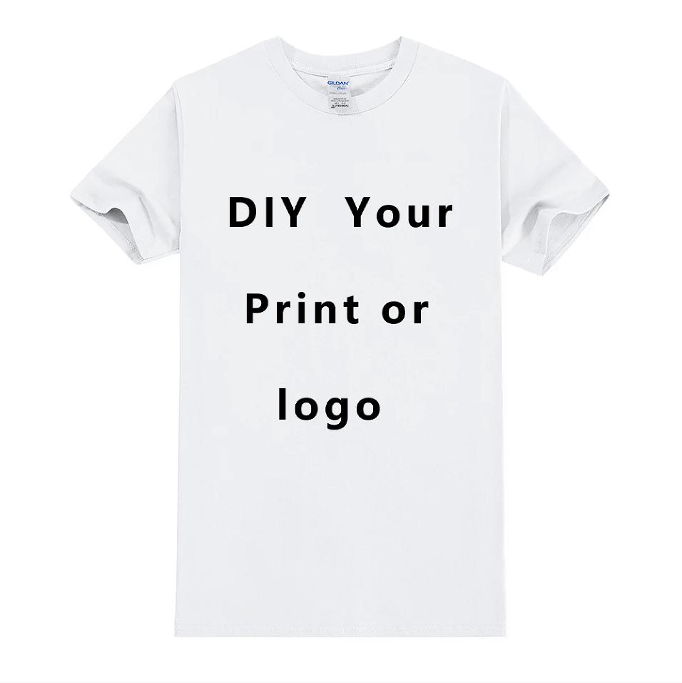 Custom T shirt Women Men Customised Printed 100 Cotton Short Sleeve Your Logo Photo Brand Text Tee Personalize Graphic Clothing