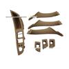 BMW 5 Series RHD Interior Armrest 7-Piece Set - Light Beige (51417225879, 51417225857)
