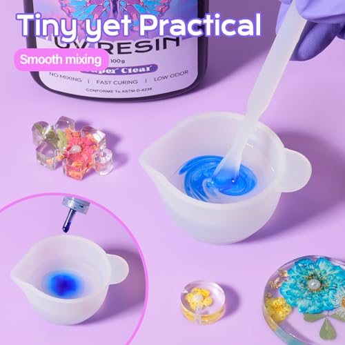 HeyClear 500g UV Resin Liquid - Super Clear, Low Odor, Hard, Fast Curing Resin, Ideal for DIY Beginners, Coating, Handicrafts, and Jewelry Making Such