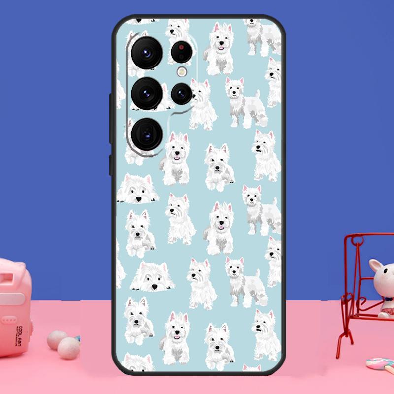 

Чехол для собаки мальтийского вест-хайленд-терьера для Samsung Galaxy S23 S24 Ultra S21 S22 Plus Note 20 Note 10 S8 S9 S10 S20 FE Note 20 Ultra