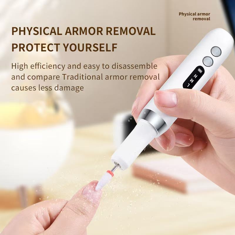 Rechargeable Electric Nail Drill Machine for Gel Polish Grinding Polishing Dead Skin Removal Manicure