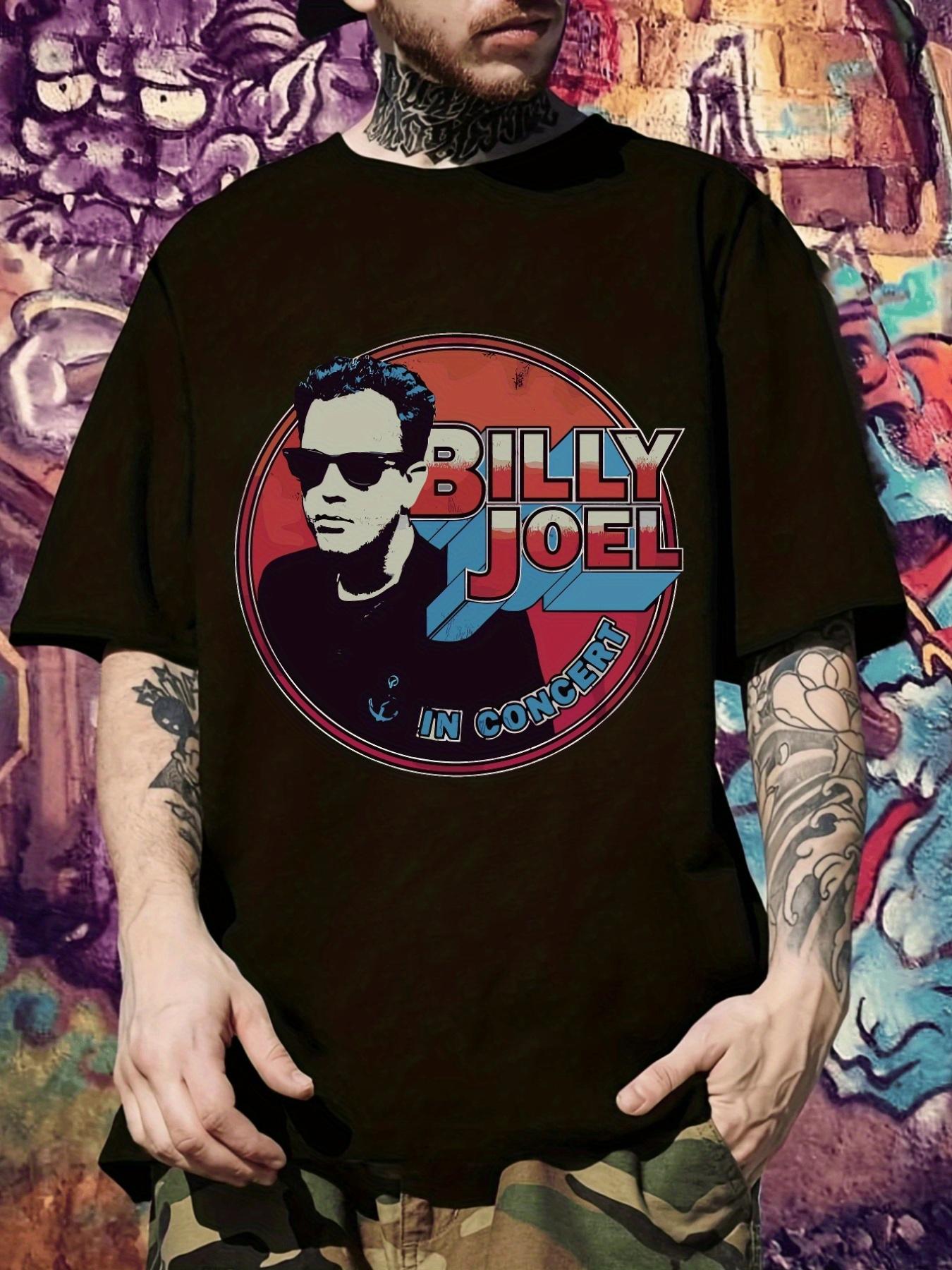 Billy Joel Rockstar Graphic T-shirt - Casual Short Sleeve XXXL
