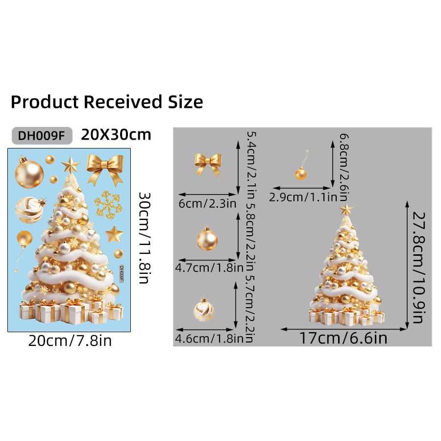 Christmas Snowflake Elk Snowman Glass Sticker Noel Ornaments Xmas Wall Stickers Merry Christma Decor Happy New Year Sticker