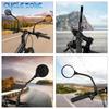 Bicycle Mirror Bike Handlebar Rearview Mirror Rotatable and Adjustable Wide Angle Rear View Shockproof Convex Mirror Universal